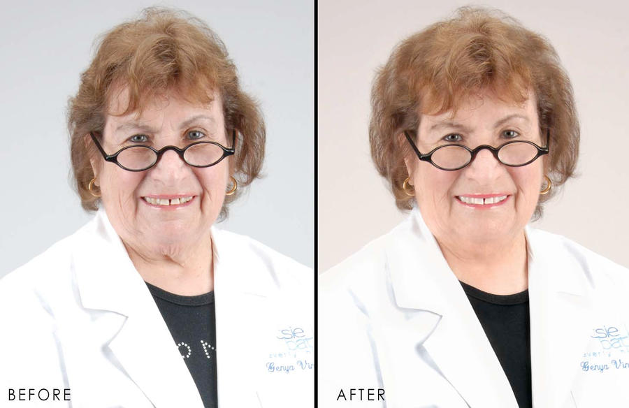 Before And After Retouching. Retouching before and after by