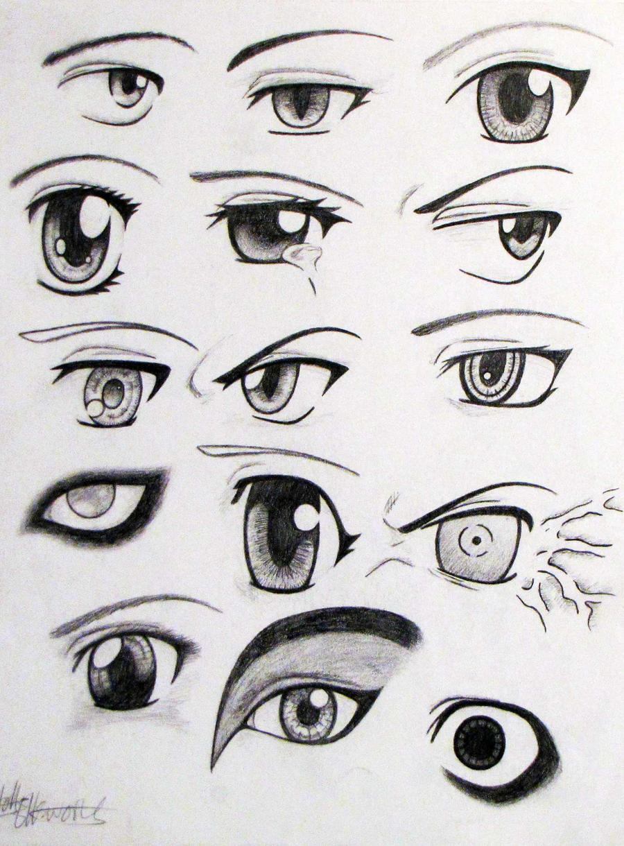 Anime Eyes by EllaWilliams on DeviantArt