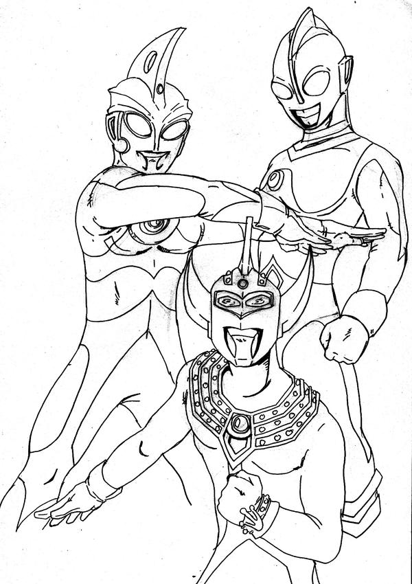 ultraman zero coloring pages - photo #8