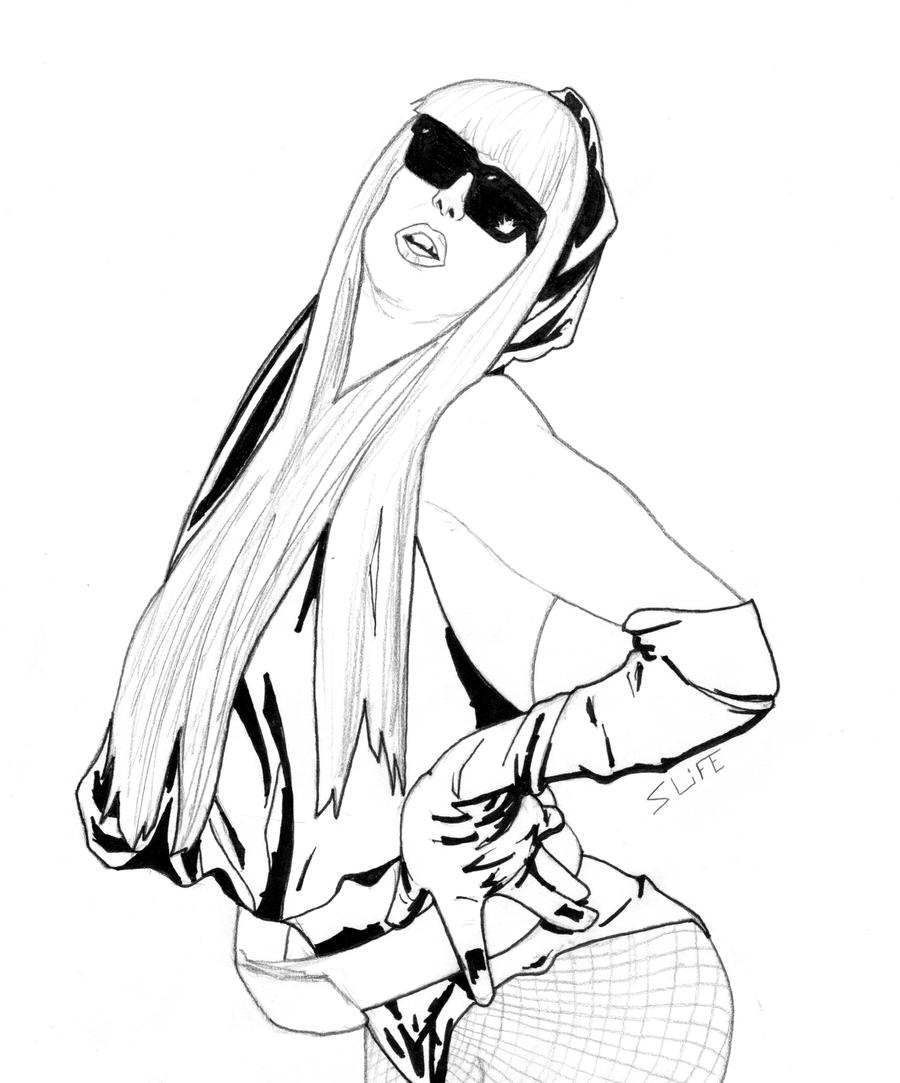 lady gaga coloring pages to print - photo #24