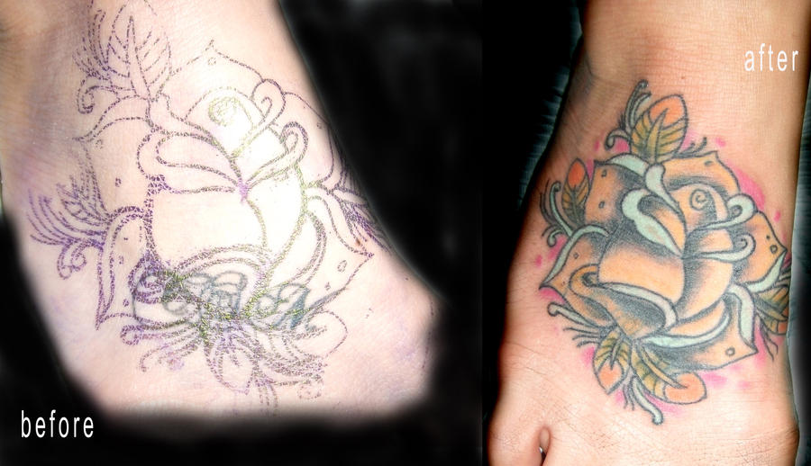neo old school rose cover up