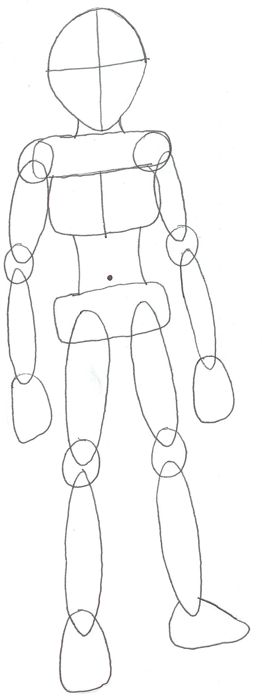 Female Body Template Drawing