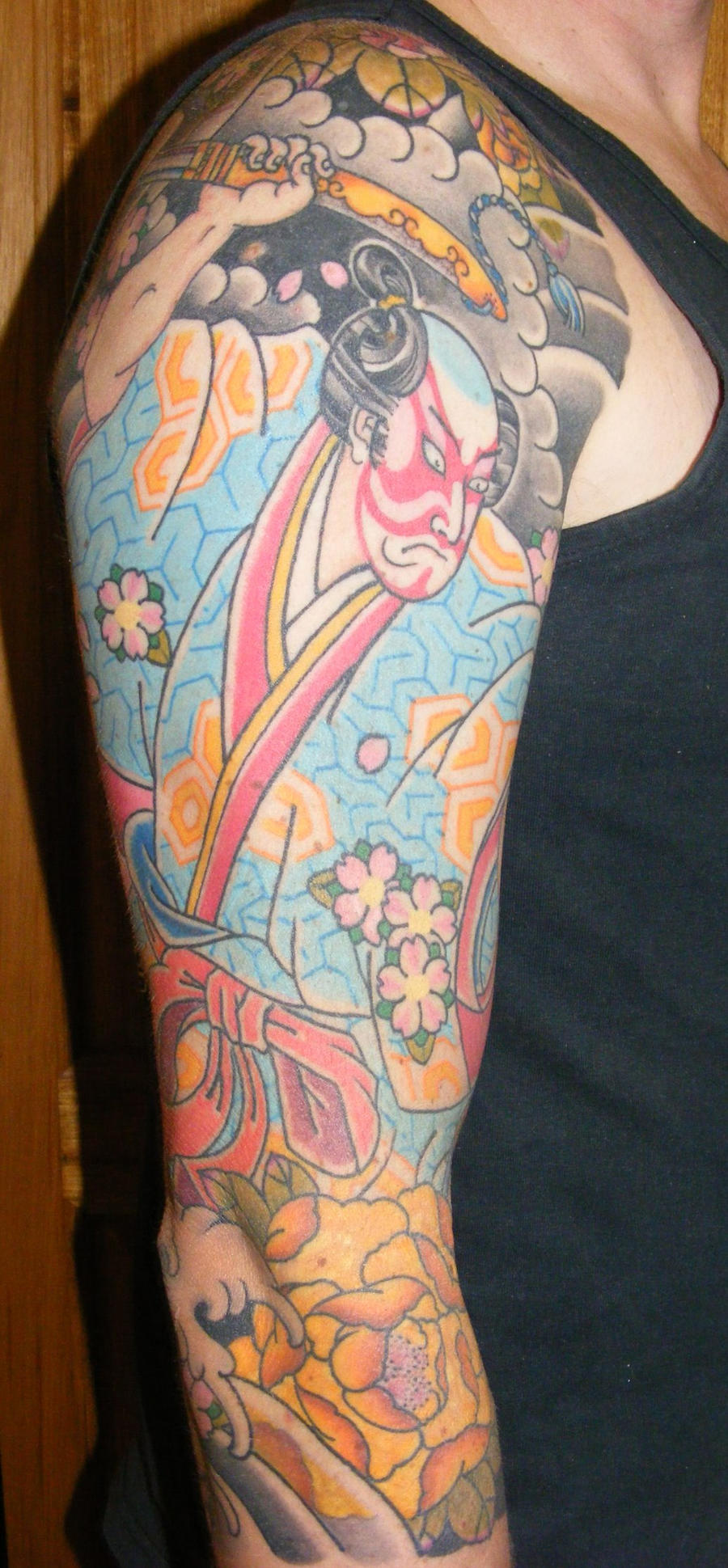 Japanese Samurai Tattoo Sleeve Picture 2