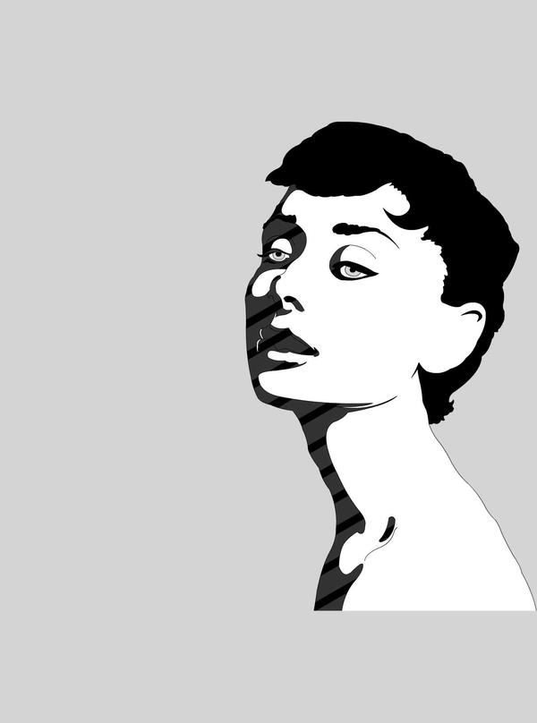 Vector Audrey Hepburn by DuffMcScratch on deviantART