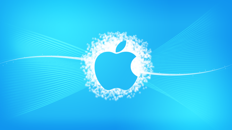 Blue Apple Wallpaper > Apple papel de parede > Mac Fondos de pantalla > Mac Apple Linux Обои