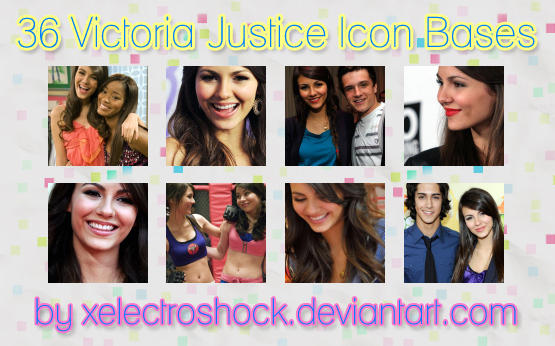 36 Victoria Justice Icon Bases by xelectroshock on deviantART