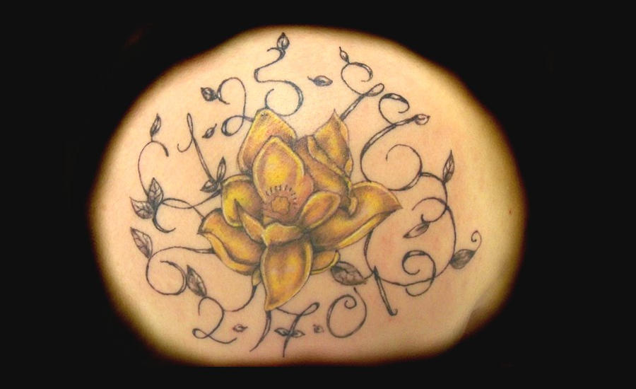 Yellow Flower | Flower Tattoo