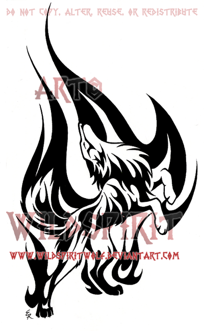 Flame Dance Wolf Tattoo by WildSpiritWolf on deviantART