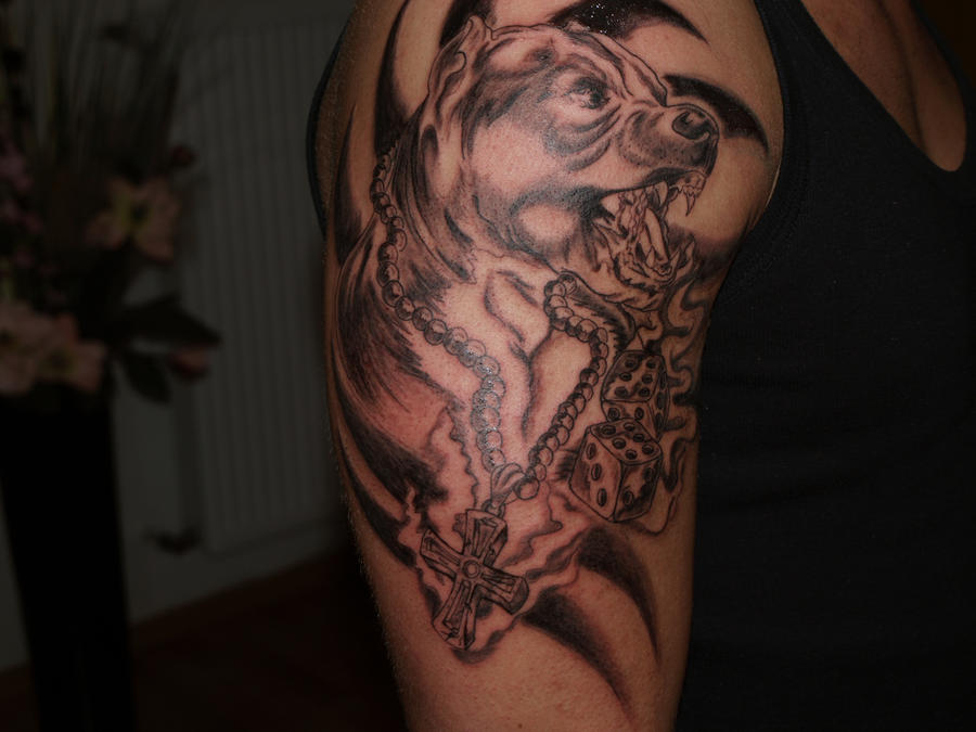 Pitbull Tattoo 2011 by