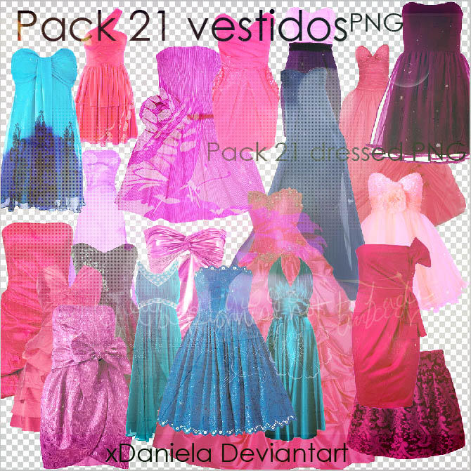 Pack Vestidos Png Dress Png by xDaniela
