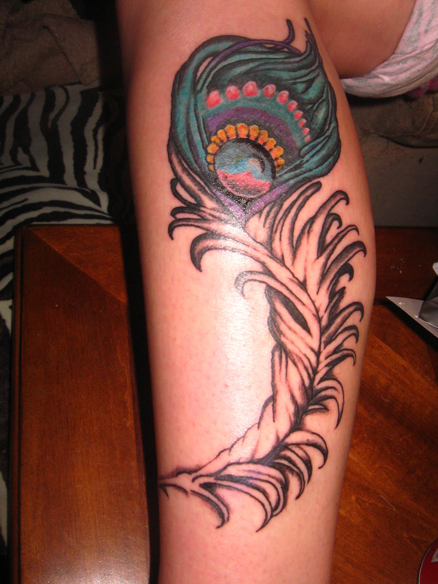 Peacock Feather Tattoo by