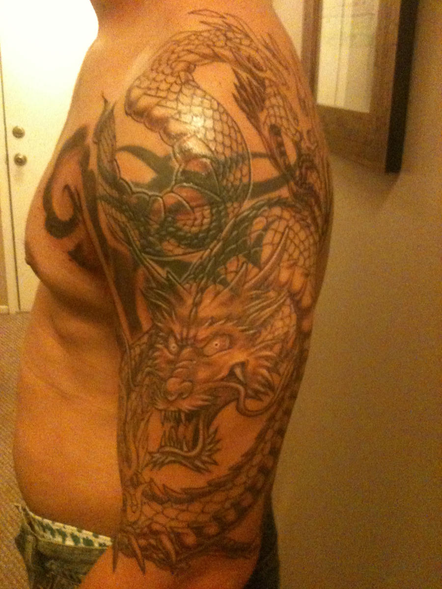DRAGON TATTOO COVER UP by