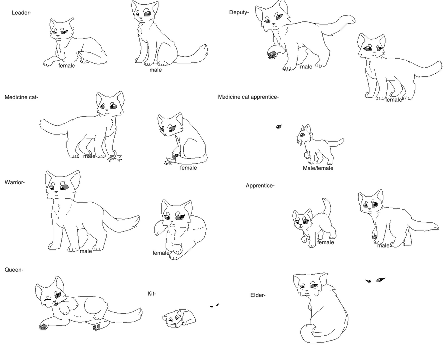 warrior cat coloring pages clan - photo #9