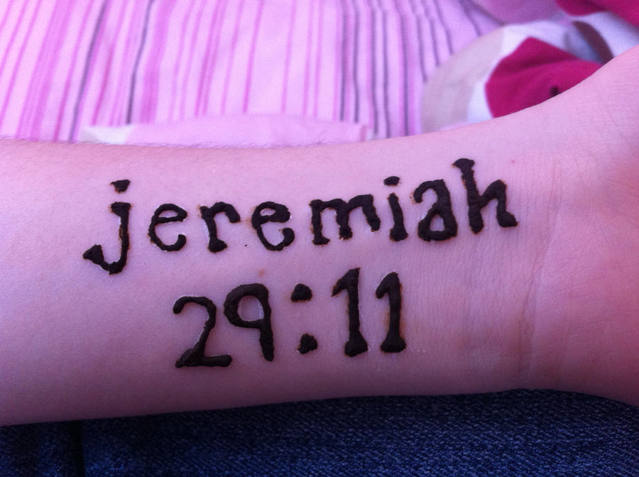 Back &gt; Gallery For Cross Tattoos Jeremiah 29 11