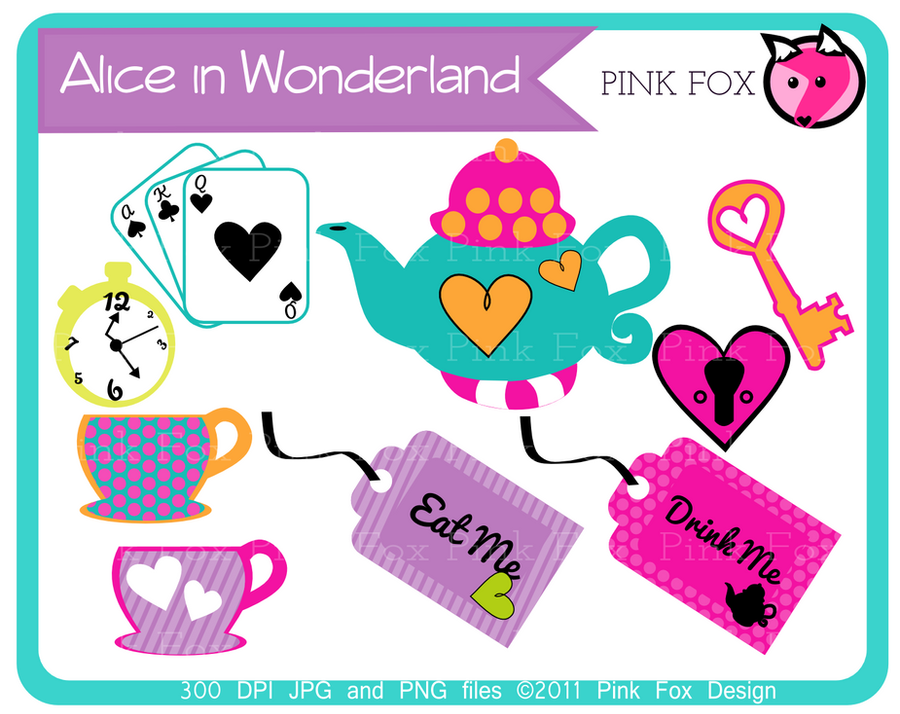 free alice in wonderland tea party clip art - photo #16