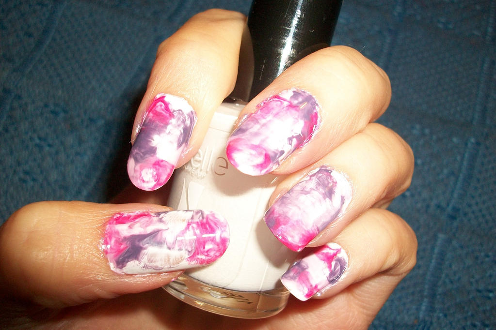 marble nail art without water by butterfly1980 on DeviantArt