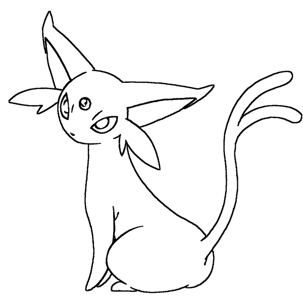 umbreon coloring pages free - photo #44