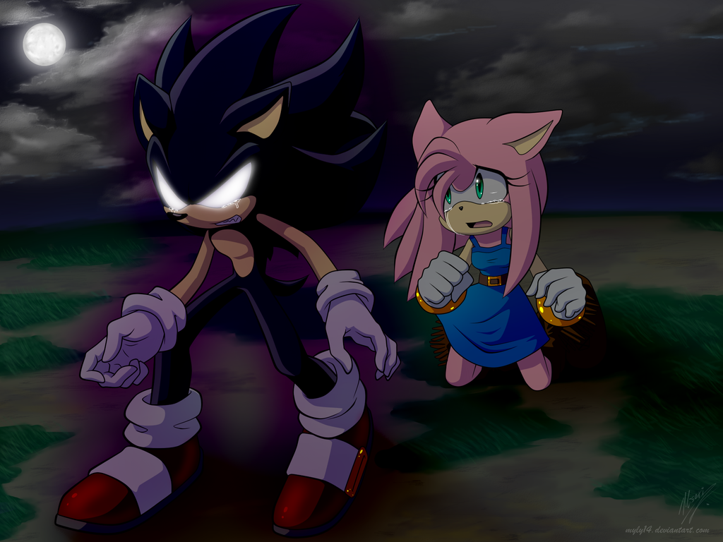 :Comm: Dark Sonic and Amy by Myly14