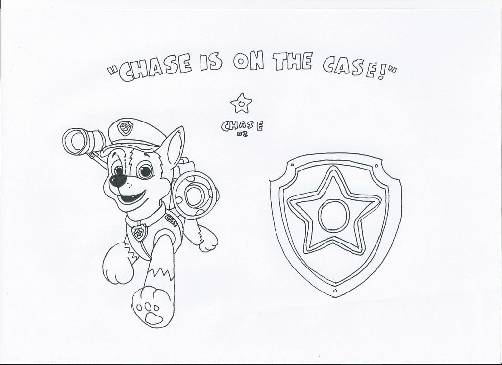 name coloring pages chase - photo #41