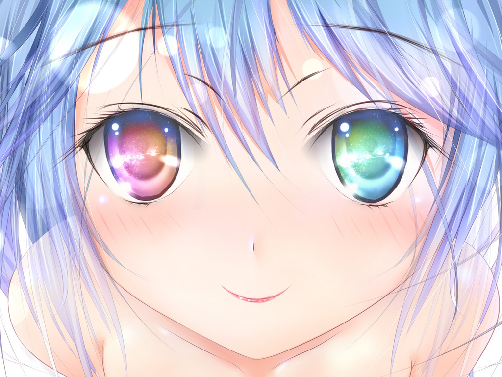 Anime - different eye color by loveland12 on DeviantArt