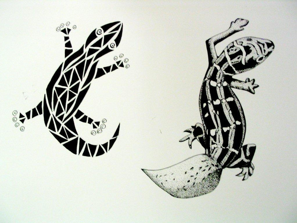 Tattoo geckos by GeckoLovers on deviantART