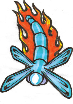 dragon fly tattoos. dragonfly tattoo by Kristina
