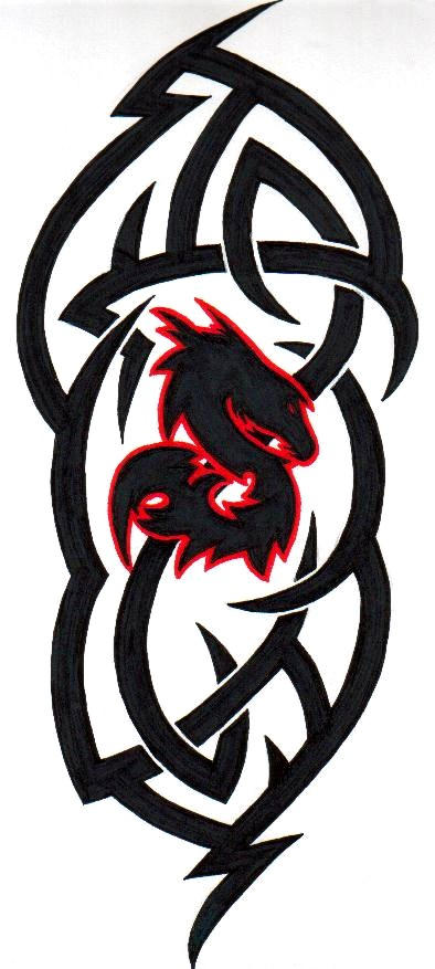Tribal dragon tattoo by Lisamahphone on deviantART