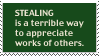 Stealing is....stamp by foo-dog
