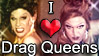 "I Love Drag-Queens" stamp by The-Fairywitch