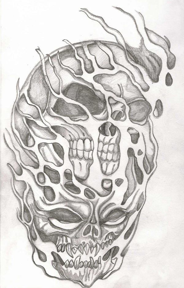 Flaming Skulls by jonnycrabb on DeviantArt