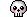 skull emoticons shock