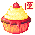 Cherry Cupcake - Free Icon by etNoir