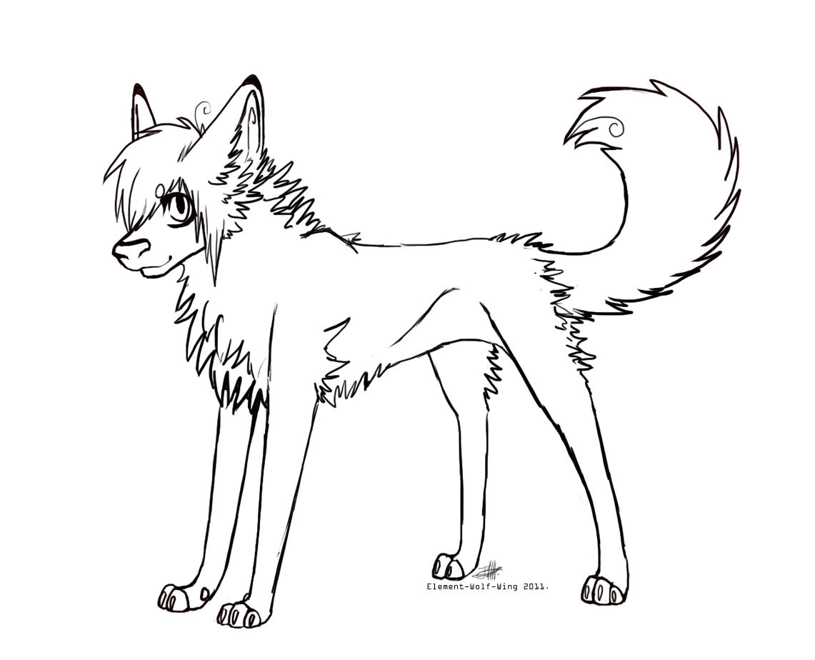 Anime Elemental Wolves Coloring Pages Coloring Pages