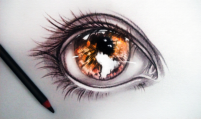 Невероятные рисованные глаза