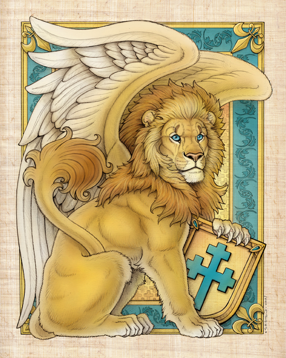 Winged Lion (Beasts of Yore) by synnabar