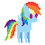 FREE Bouncy Rainbow Dash Icon by Pwnysauce