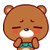 Bear Emoji-13 (Blushing Hnnng) [V1]