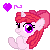 Heart Happy clapping pixel icon