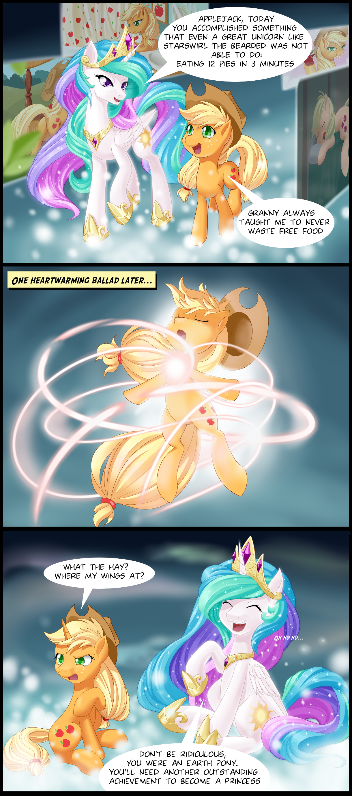 Pony art of the non diabetic variety.  - Page 12 Ascension_of_applejack_by_dstears-d7le3ne
