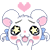 Hamtaro Mouse Emoji-02 (Kawaii) [V1] by Jerikuto