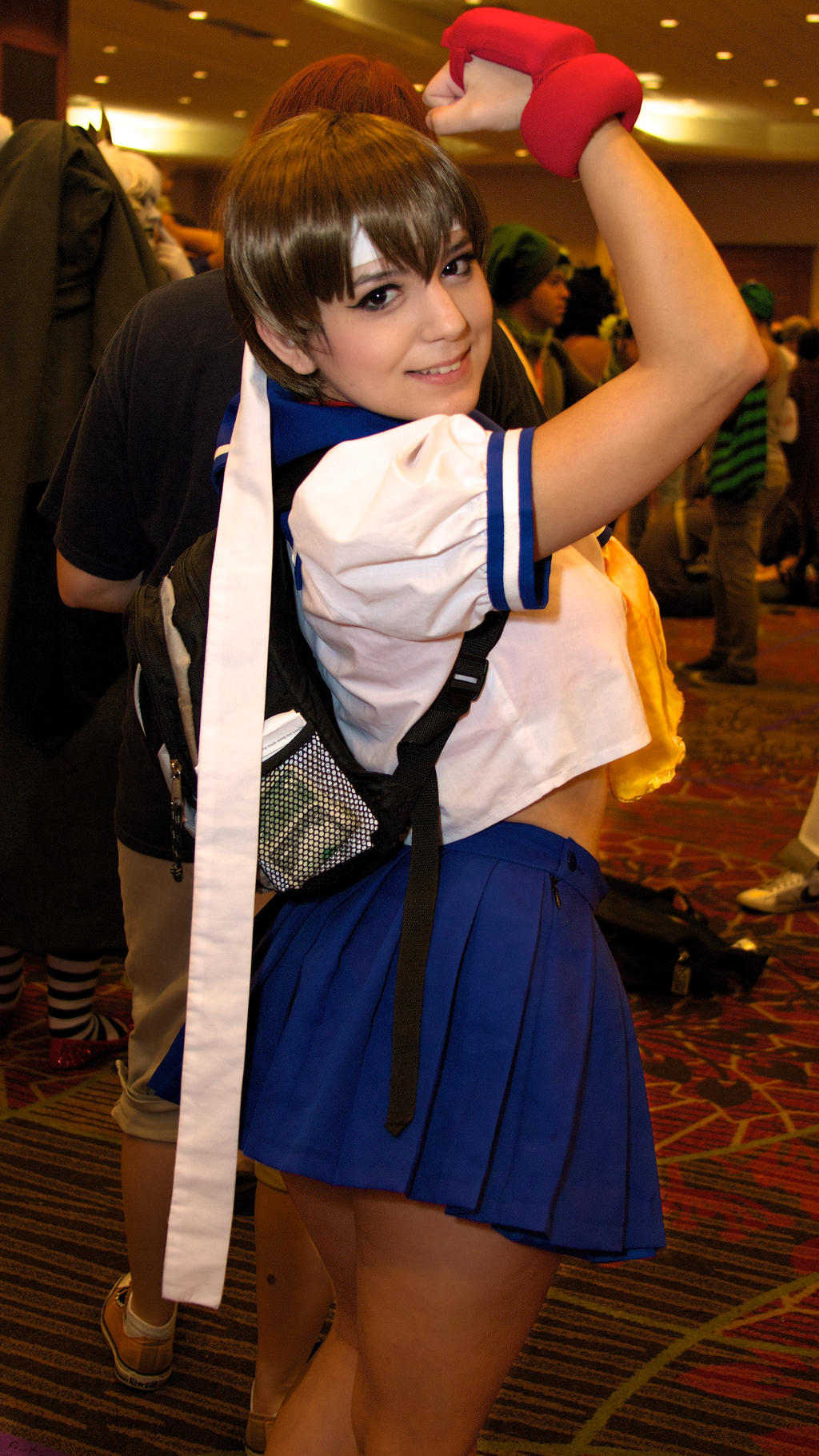 street fighter cosplay Sakura