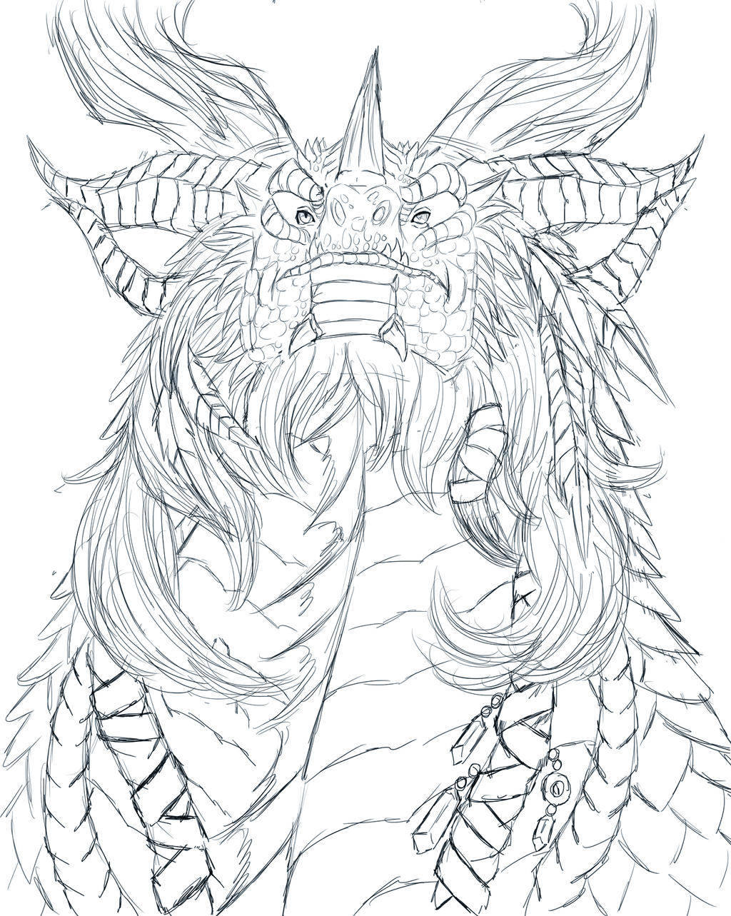 detailed dragon coloring pages - photo #7