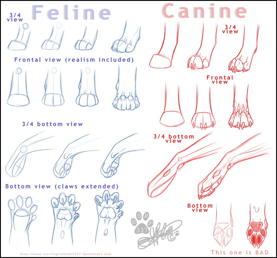 Fancy Feline Feet (tutorial reload) by NinjaKato on DeviantArt
