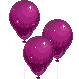 DIVIDER - Sparkle balloons Dark Pink by Crazdude