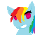 Rainbow Dash blink icon