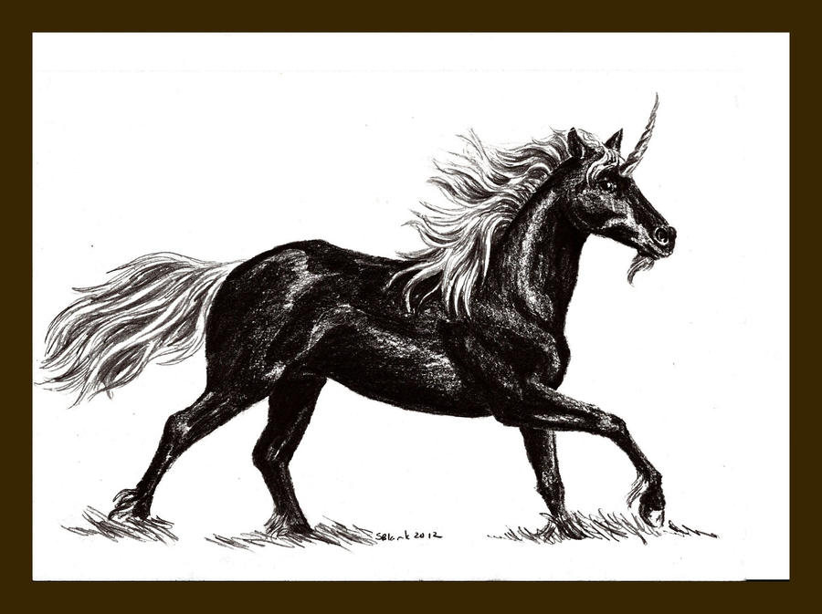 Black unicorn by rurounitriv on deviantART