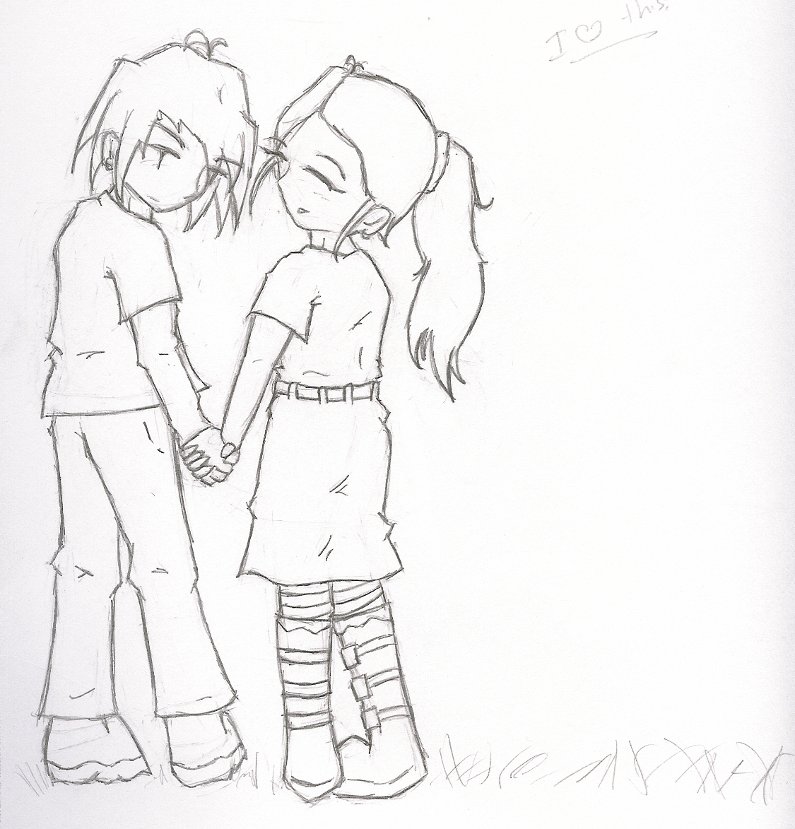Girl And Boy Holding Hands Drawing Girl And Boy Holding Hands Honey